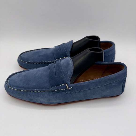Allen Edmonds Super Sport Penny Loafer Men\'s Size 8 Denim Blue Suede main image 10